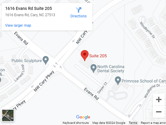 1616 Evans Road Suite 205 Cary, NC 27513